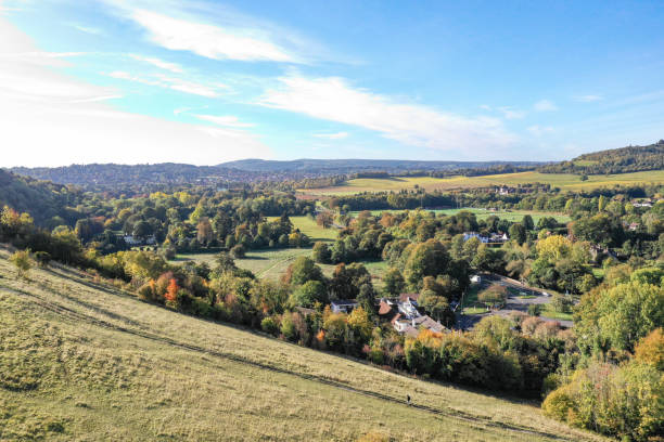 istock Autumn countryside view Surrey England 2178892478