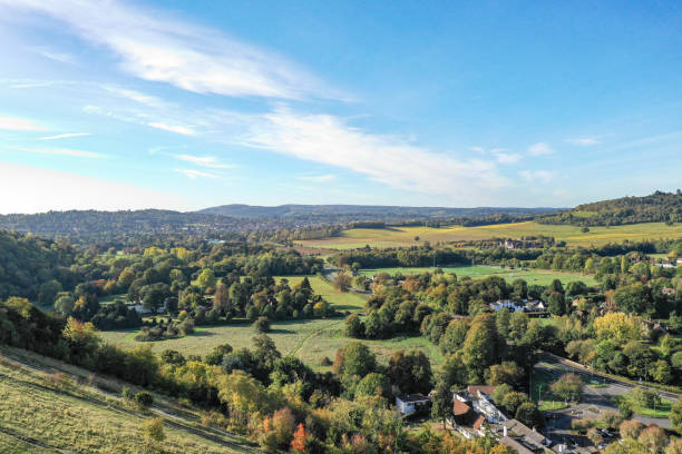 istock Autumn countryside view Surrey England 2178892484