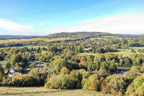 istock Autumn countryside view Surrey England 2178892489