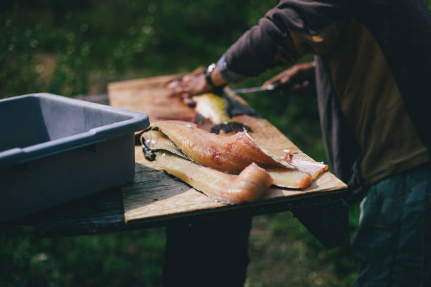 istock Cooking Fish Outdoors 2178911107
