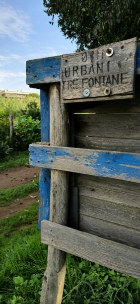 istock Weathered Urban Garden Sign 2178911309