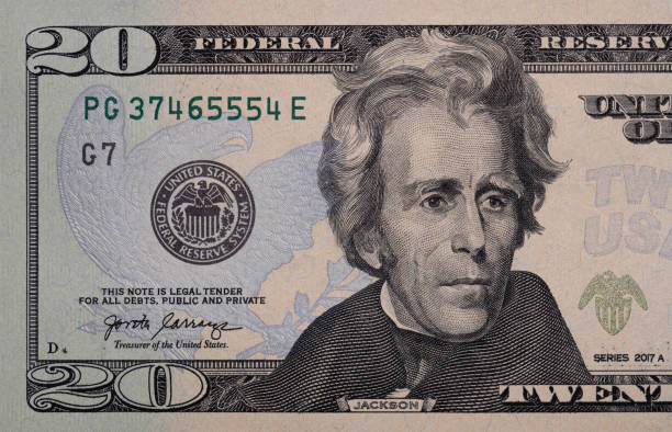 istock Closeup of front side of 20 dollar banknote 2178912092