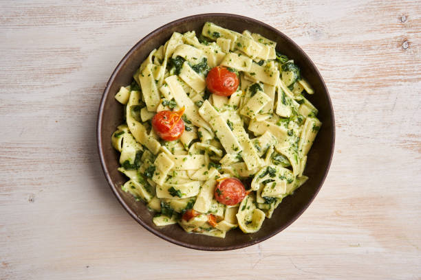istock Penne rigatte with blue cheese sauce and tomatoes 2178914970
