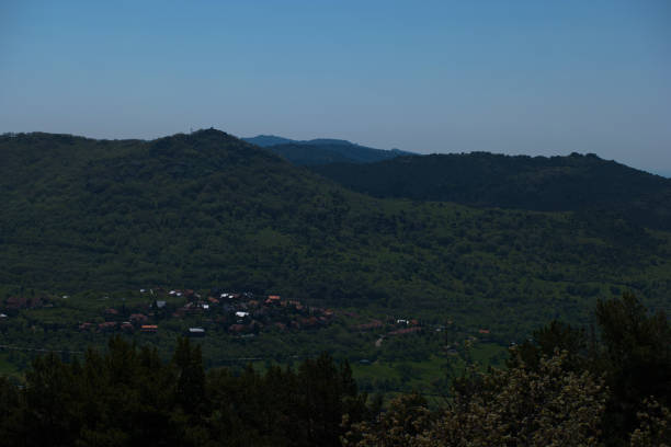 mountain landscape in summer on a sunny day in spain near madrid
