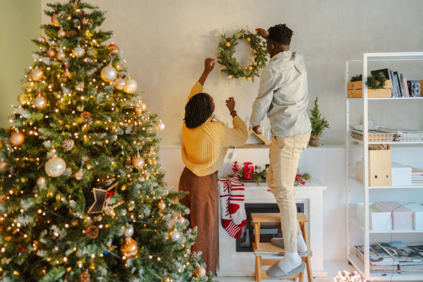 istock Couple decorating for Christmas Holidays 2178953289