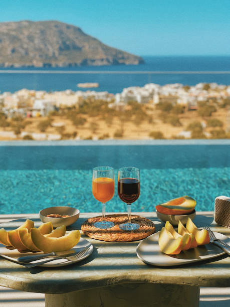 istock Excellent lunch by the pool with a beautiful view 2178956832