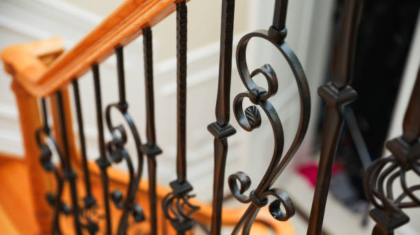 istock Close-up view of a metal fence with interlocking bars, symbolizing security, boundaries, and division. It represents protection, restriction, and the fine line between freedom and confinement 2178962986