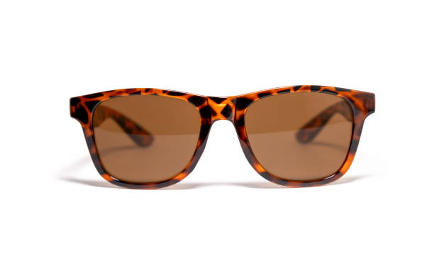 istock Sunglasses with leopard print and orange lenses isolated on white background 2178965153
