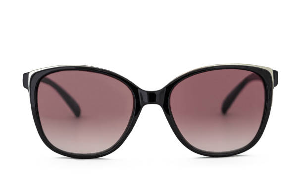 istock Sunglasses with a pink lenses in a black frame isolated on a white background 2178965267