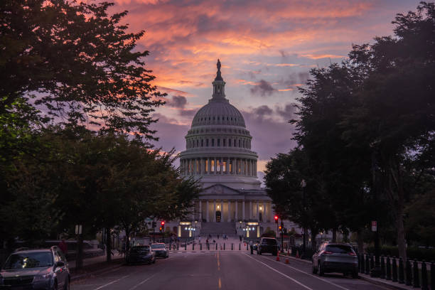 istock Colorful sky over Capitol building in Washington D.C. 2178980484