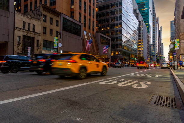 istock Traffic in New York City at sunset 2178982212