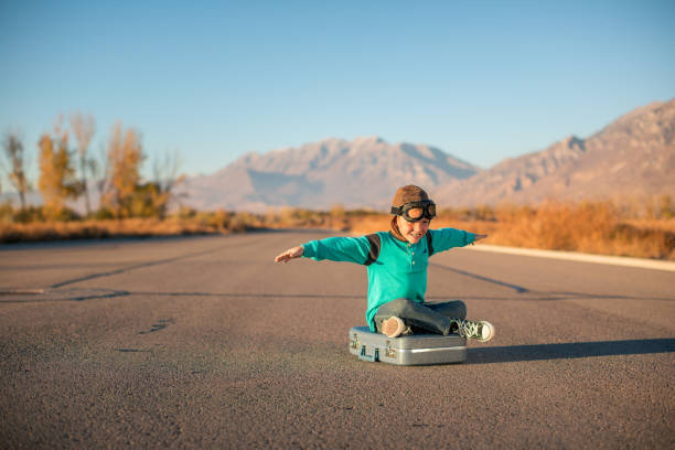 istock Young Boy Imagines Traveling 2178988298