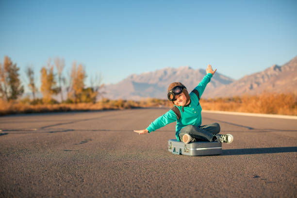istock Young Boy Imagines Traveling 2178988300