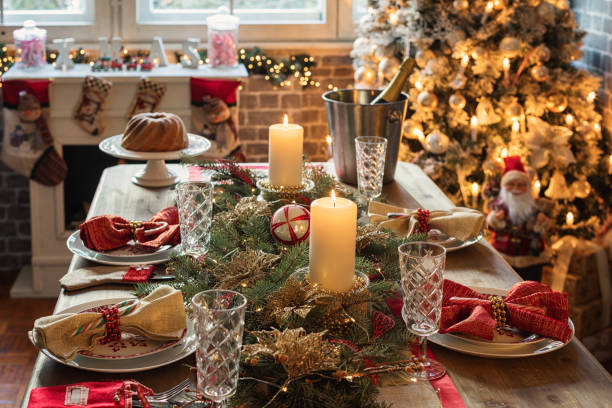 istock Elegant Christmas Dining Table 2179004001