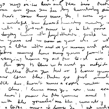 Seamless Vector Pattern Imitating Handwritten Messy Text Unreadable ...