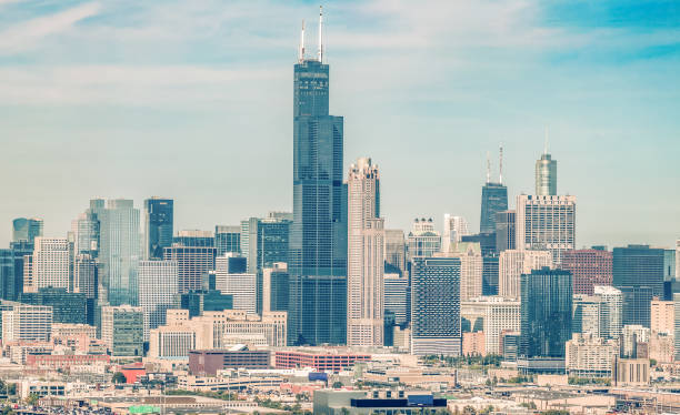 istock Chicago Skyline Towers from Drone 2179009685