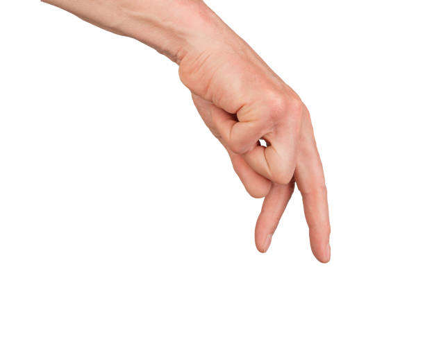 istock Walking fingers gesture, step by step. Hand journey two way sign, isolated. Success symbol, growth 2179010764