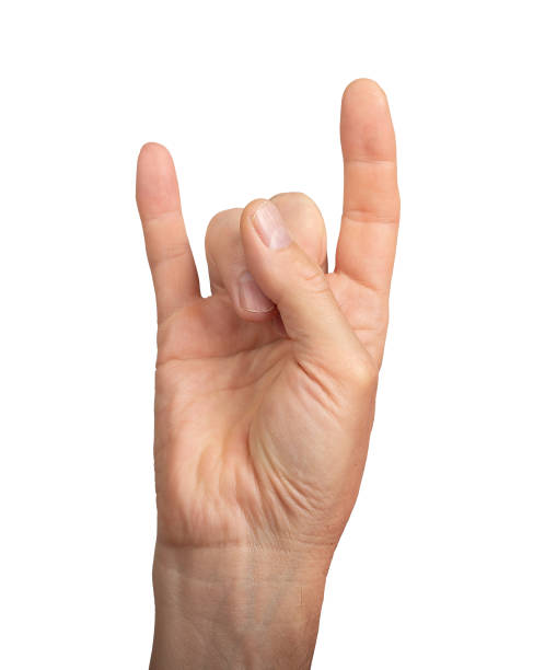 istock Rock fingers, hand gesture, sign isolated on white background 2179010782