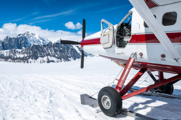 istock Propeller Ski-plane on Denali Glacier 2179012560