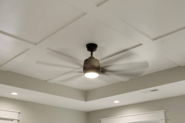 istock Elegant Ceiling Fan With Modern Design And Lighting. 2179045841