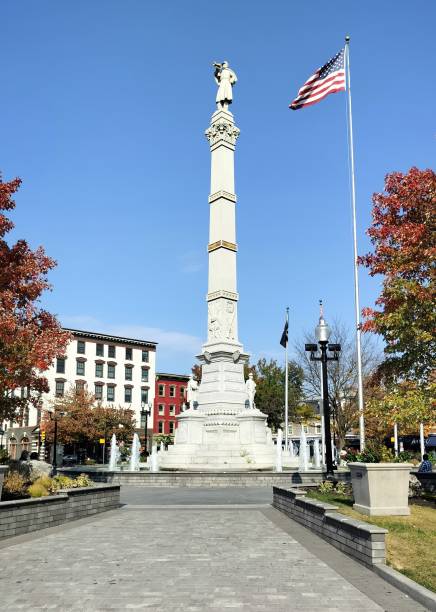 Civil War Memorial, Easton, PA, USA stock photo