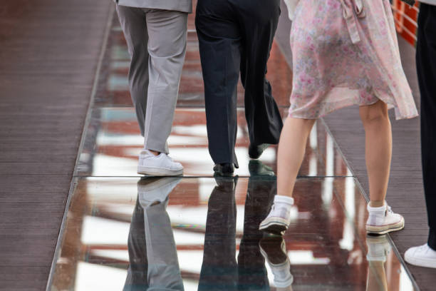 istock tourists walking on the bridge 2179064019