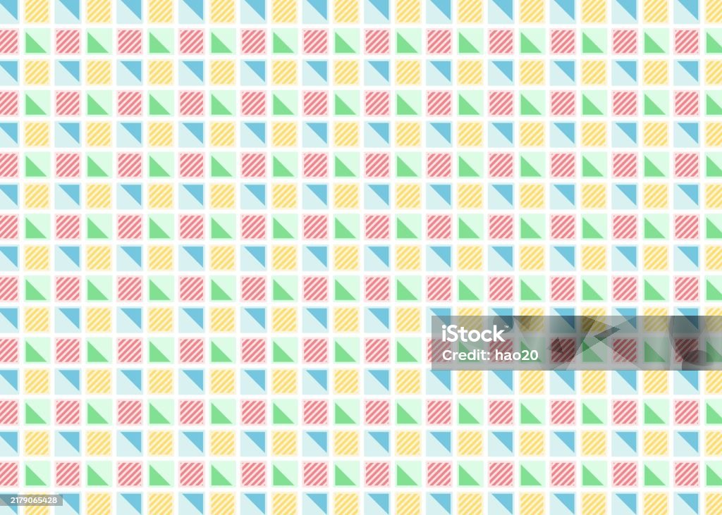 Square Pattern Tile Grid Pop Backgrounds Stock Illustration - Download ...