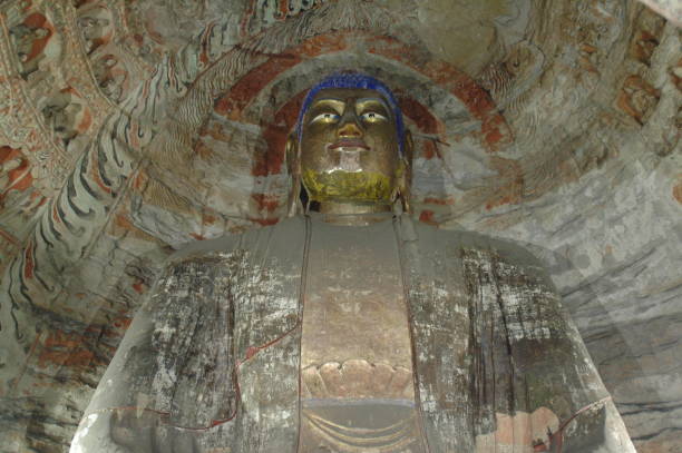 istock Golden Buddha statue in the memorial hall 2179080215