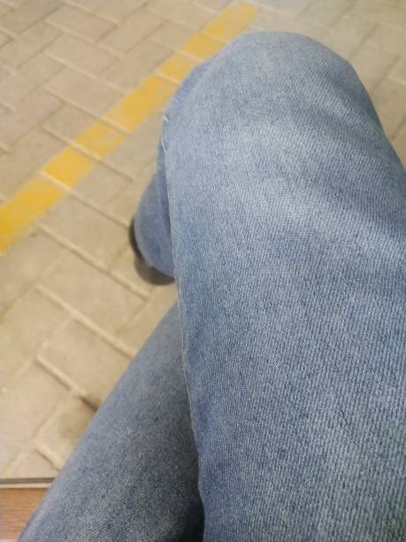 istock Close up view of a man's legs 2179083684