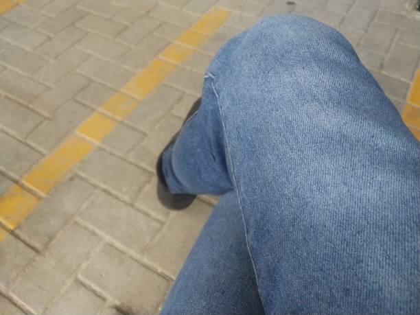 istock Close up view of a man's legs 2179083720