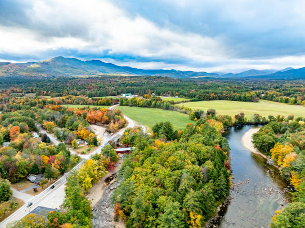 The Saco River Covered Bridge, Conway, New Hampshire, USA