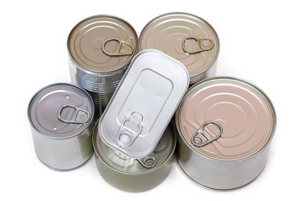 istock A Group of Stacked Tin Cans with Blank Edges Isolated on White 2179101986