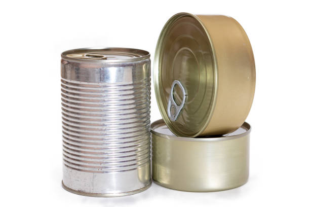 istock A Group of Stacked Tin Cans with Blank Edges Isolated on White 2179103972
