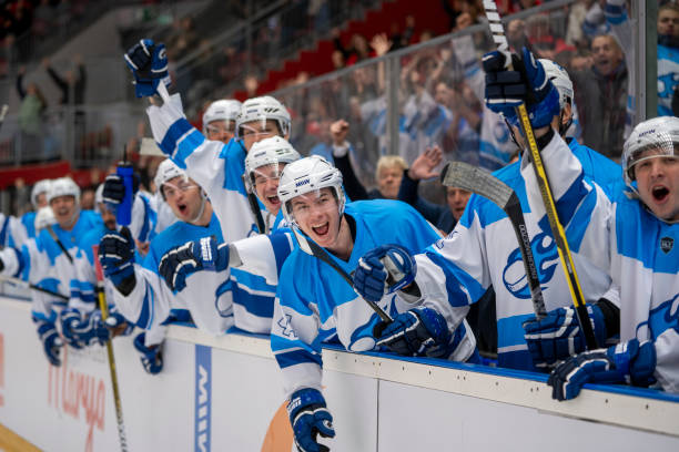 istock Ice Hockey Team Rejoicing on the Bench 2179109059