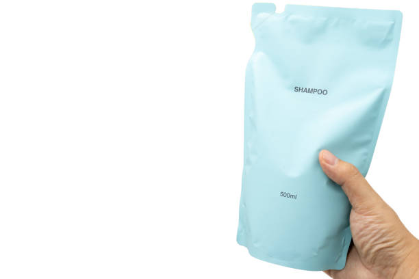 istock Refill packet or bag. Zero waste. Reuse reduce recycle concept. refill liquid soap, shampoo and other products. Plastic packaging for refill pouch isolated on white background. Clipping path. 2179109277