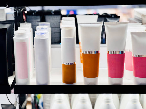 istock Cosmetic Bottles and Tubes on Display 2179110474