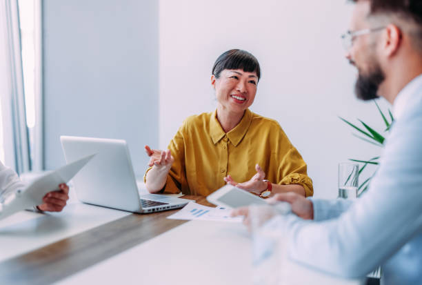istock Business persons on meeting in the office. 2179110814