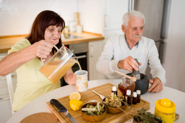 istock Senior couple enjoying their tea ritual together 2179113762