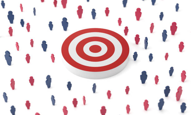 istock Human Crowd icon Surrounding Dart Board 2179121307