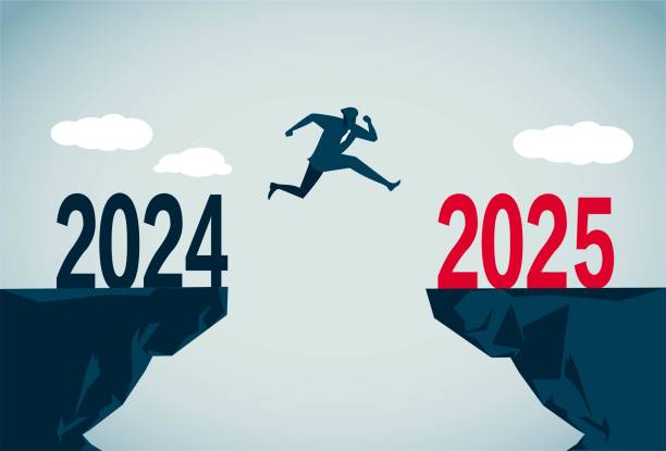 Beyond 2025 This is a set of commercial illustrations, easy to modify, infinitely magnified reach destination stock illustrations