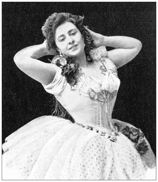 istock Antique image: Mexican Theatre actress, Estefania Collamarini, 