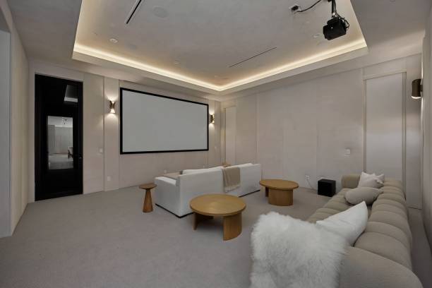 istock Modern home theater with minimalist design 2179170992