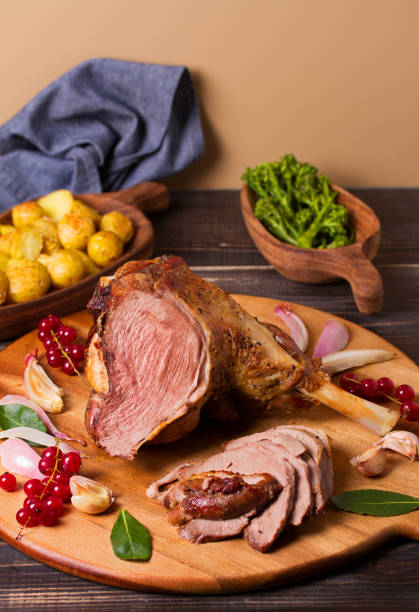 istock Roasted leg of lamb 2179177392