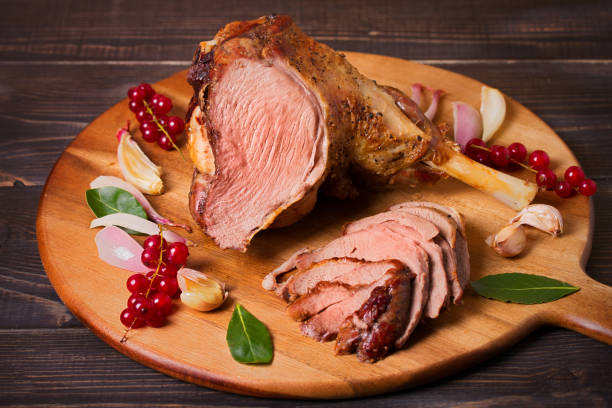 istock Roasted leg of lamb 2179177400