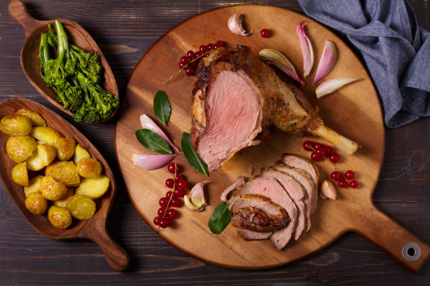 istock Roasted leg of lamb 2179177524