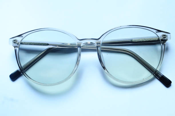istock vintage glasses top view isolated on white background 2179193020