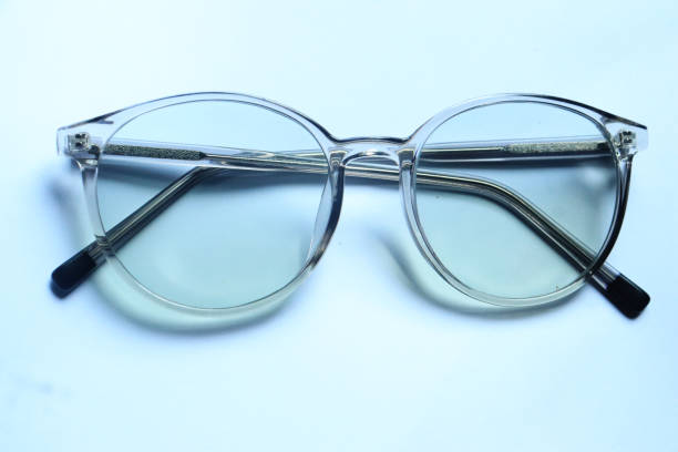 istock vintage glasses top view isolated on white background 2179193053