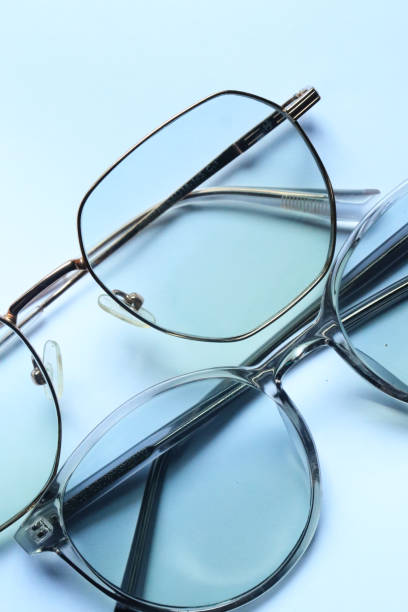 istock vintage glasses top view isolated on white background 2179193353