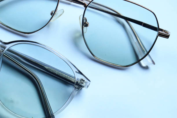 istock vintage glasses top view isolated on white background 2179194577