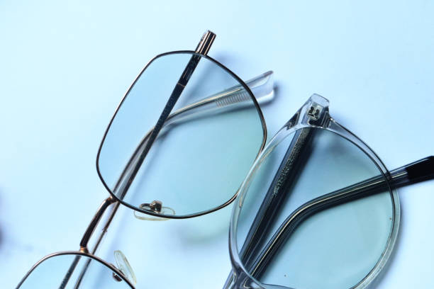 istock vintage glasses top view isolated on white background 2179195740